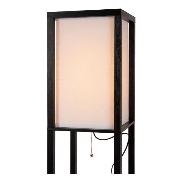 Lucide MENNO - Lampadaire - 1xE27 - Avec chargeur sans fil - Noir - détail 1